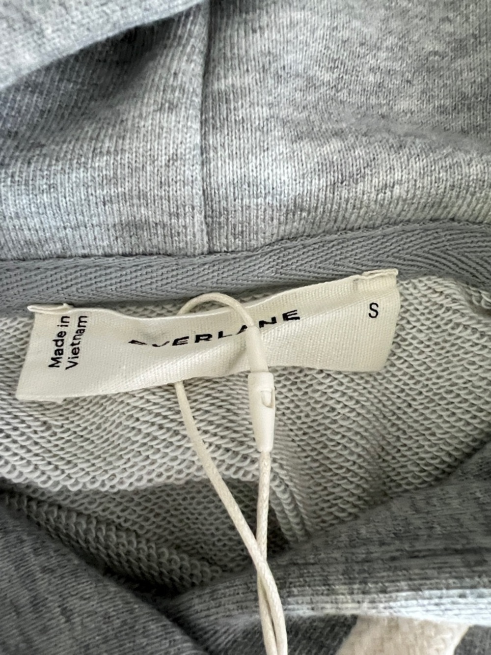 New Everlane THE OFF-DUTY TERRY HOODIE in Heathered Grey Size S - Picture 6 of 13